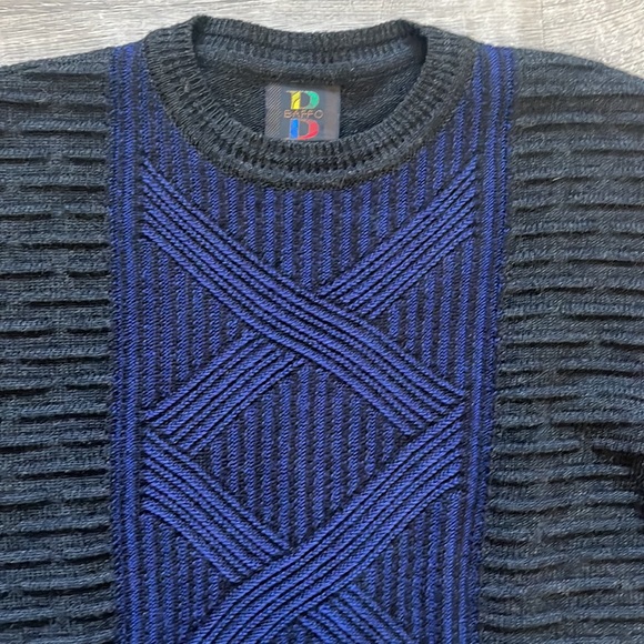 BAFFO Italian Wool Blend Pullover Sweater Men Size L - Picture 5 of 12